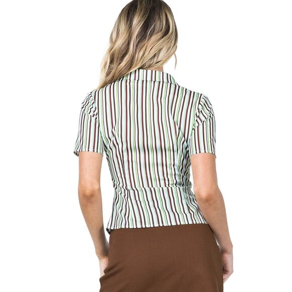 Princess Polly Anni Short Sleeve Shirt Multi - 4 - Picture 5 of 5